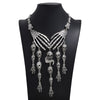LZHLQ Necklace Skeleton Head Long Chain Female Accessories Collar Skull Necklace Punk Women Chunky Jewelry