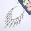 LZHLQ Necklace Skeleton Head Long Chain Female Accessories Collar Skull Necklace Punk Women Chunky Jewelry