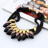 LZHLQ 2022 Pendant Necklace Women Trendy Jewelry Cloth Woven Chain Statement Necklaces Plastic Pendants For Gift