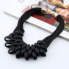 LZHLQ 2022 Pendant Necklace Women Trendy Jewelry Cloth Woven Chain Statement Necklaces Plastic Pendants For Gift