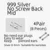 La Monada Sterling Silver Stud Earrings Women Two Ball Fine 925 Silver Jewelry Woman Earrings Stud Silver 999 Keep Piercing Nut
