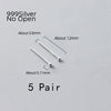 La Monada Sterling Silver Stud Earrings Women Two Ball Fine 925 Silver Jewelry Woman Earrings Stud Silver 999 Keep Piercing Nut