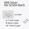 La Monada Sterling Silver Stud Earrings Women Two Ball Fine 925 Silver Jewelry Woman Earrings Stud Silver 999 Keep Piercing Nut
