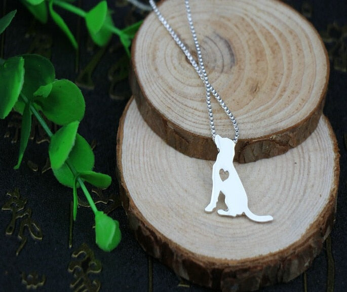 Labrador retriever dog necklace pet lovers pendant jewelry golden colors plated fast delivery