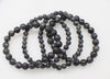 Labradorite black round 6/8/10mm bracelet 7.5inch   beads nature