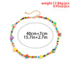 Lacteo 2022 INS Trendy Rainbow Color Beeds Clavicle Chain Choker Necklace Acrylic Fruit Flower Jewelry Charm Necklace
