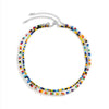 Lacteo 2Pcs/Set Y2K Candy Rainbow Color Choker Necklace Jewelry For Men and Women Bohemian Resin Acrylic Beeds Clavicle Necklace