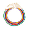 Lacteo 7 Pcs/Set Bohemian Colorful Beeds Acrylic Choker Necklace 2022 Trendy Candy Rainbow Color Collor Charm Necklace