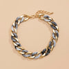 Lacteo Exaggerated Colorful Resin Acrylic Chain Choker Necklace Gothic Thick Chunky CCB Chain For Female Necklace  Jewelry