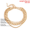 Lacteo Exaggerated Multilayer Imitation Pearl Choker Unusual Necklace Hip Hop Iron Chain Charm Necklace Jewelry Accessories