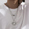 Lacteo Neo Gothic Poker and Dice Pendant Necklace Hip Hop Multi Layered Playing Card Bar Nightclub Choker Necklace for Women