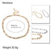 Lacteo Punk Round Beads Chain Choker Necklace for Women Hip Hop Cross Hollow Chain Charm Necklace Statement 2021 Jewelry