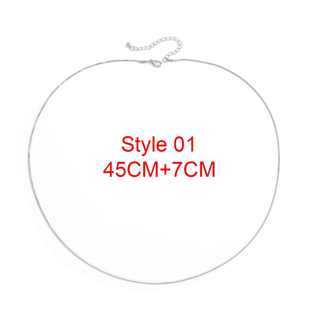 Lacteo Steampunk Copper Iron Snake Clavicle Chain Choker Necklace Hip Hop Cuban Miami Gold Color Chain Necklace Jewelry For Men