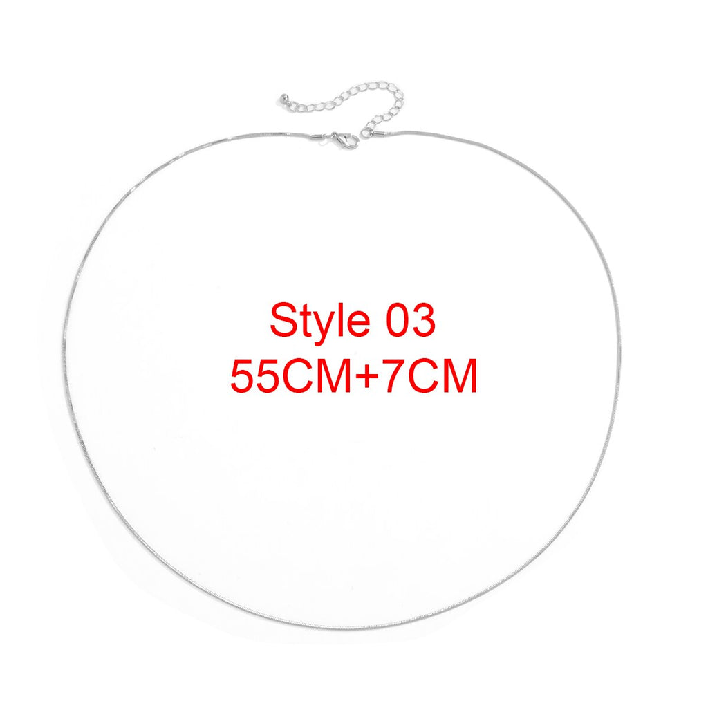 Lacteo Steampunk Copper Iron Snake Clavicle Chain Choker Necklace Hip Hop Cuban Miami Gold Color Chain Necklace Jewelry For Men