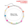 Lacteo Y2K Imitation Pearls Beads Chain Choker Necklace Jewelry for Lover Bohemian Flower Star Resin Charm Necklace Gifts