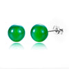 Ladies Earrings 925 Silver Jewelry Pearl Green Jasper Black Agate Korean Fashion Wedding Party Gifts