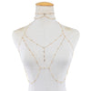 Ladies Chest Chains Shiny Crystal Rhinestone Mesh Body Bra Sexy Charm Women Transparent Body Chest Chain Jewelry