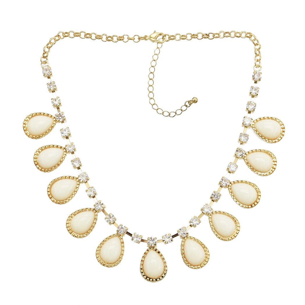 Ladies Personality European And American Bohemian Style Unique Design Crystal Rhinestone Temperament All-match Necklace