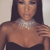 Lady Fringe Crystal Collar Necklace  Casual Simple Sexy Rhinestone Jewelry Necklace Pendant Women's Gifts