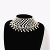 Lady Fringe Crystal Collar Necklace  Casual Simple Sexy Rhinestone Jewelry Necklace Pendant Women's Gifts