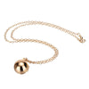 Lady Secret Message Ball Locket  Gold ColorPendant Necklace Jewelry Charm Vintage Make A Love Confession Necklace Birthday Gift