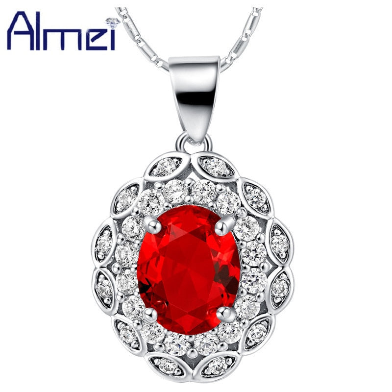 Lady Silver Jewelry Necklaces for Women 2015 Big Crystal Pendant for Wedding Girls Gift Korean Drama Flowers Bijoux T493