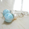 Larimar Pendant Freshwater Pearl Necklace