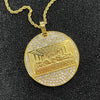 Last Supper Pendant Big Jesus Bling rhinestone Gold Color Charm Necklace For Men Father's Day Gift Hip Hop Jewelry