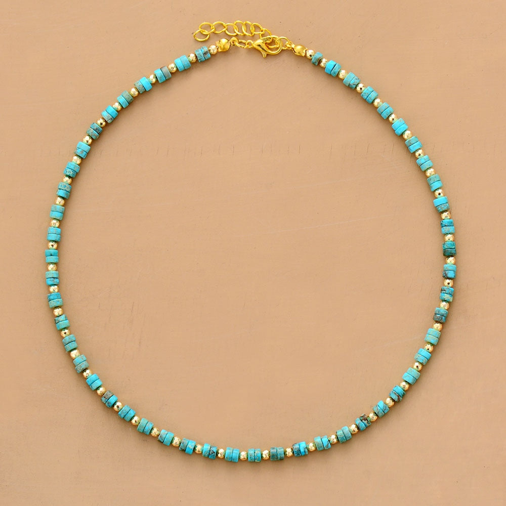 Latest Natural Stone Women Chokers Necklace Chain Short Choker Women Jewelry Femme Homme Bijoux