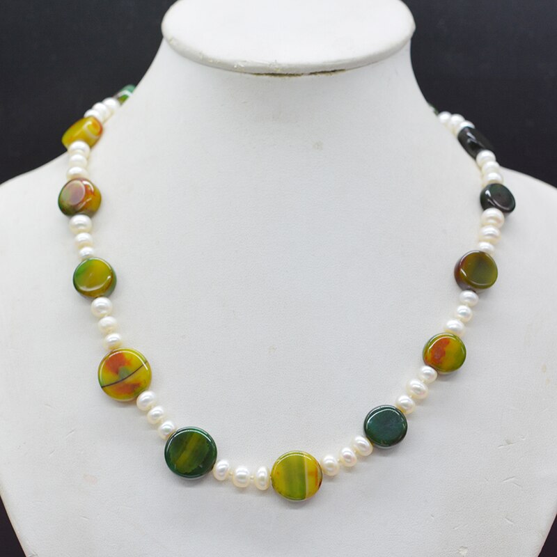 Latest Products. Natural pearls and natural stones. Charm Girl Necklace  19”