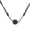 Lava Rock Stone Choker Vintage Essential Oil Diffuser Pendant Necklace Punk Unisex Leather Rope Chain Lava Jewelry Gift