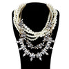 Layered Pearl Jewelry Maxi Necklace Choker Online Shopping Euro-Pop Large Collares Bijouterie