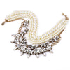 Layered Pearl Jewelry Maxi Necklace Choker Online Shopping Euro-Pop Large Collares Bijouterie
