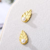 Leaf Pearl Stud Earrings For Women Girls Gold Color Boho Earings Jewerly Christmas Gift 2023 Trend boucle oreille femme