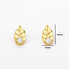 Leaf Pearl Stud Earrings For Women Girls Gold Color Boho Earings Jewerly Christmas Gift 2023 Trend boucle oreille femme