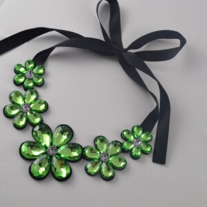 Leanzni   short statement necklace and pendant resin color fashionable woman  necklace gift