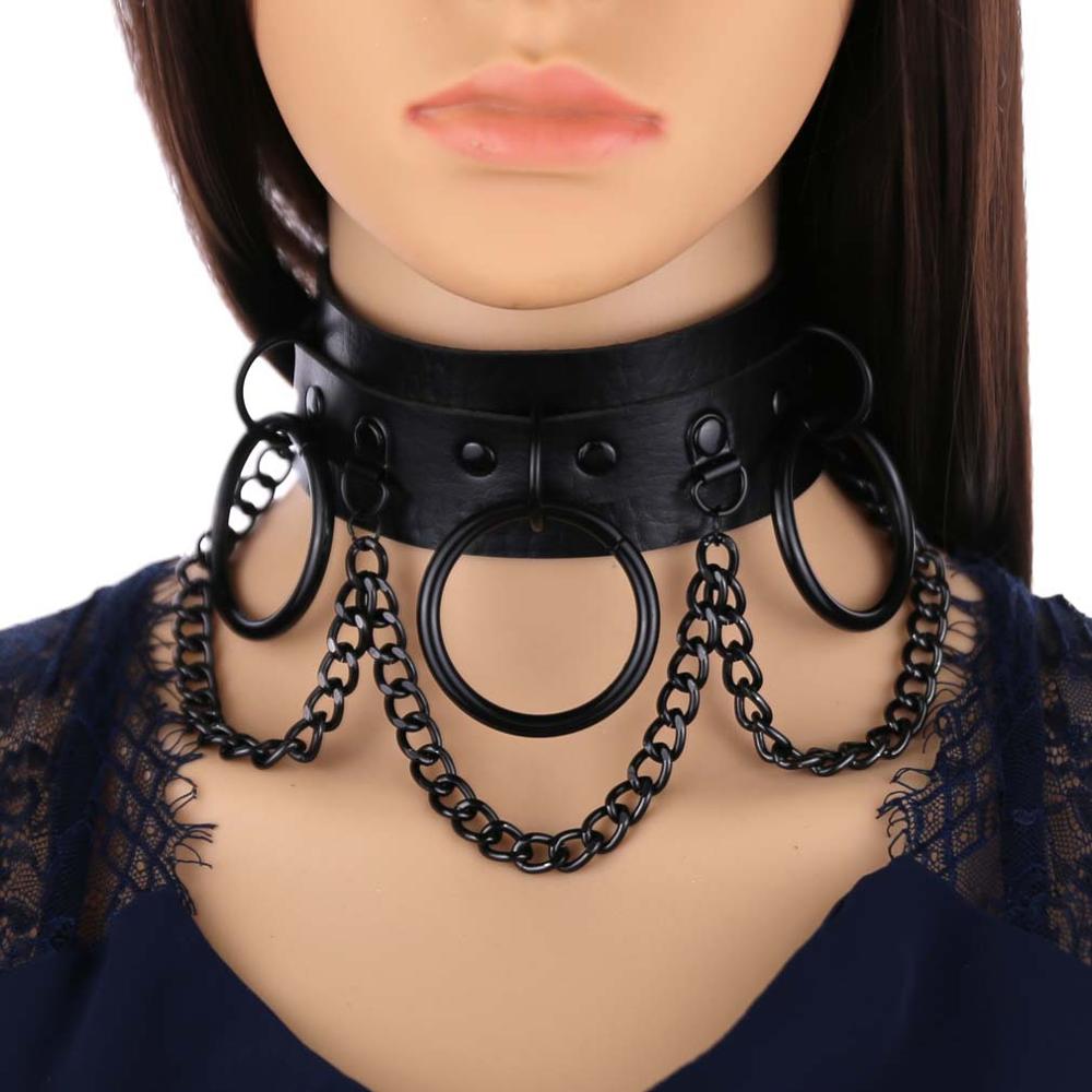 Harajuku Gothic Choker Necklace Sexy PU Leather Statement Gothic Jewelry  For Cosplay, Club Parties, And Festivals From Glamorousgem2005, $2.93