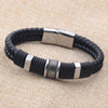 Leather Braided Metal Bracelet Men's and Women's Bracelets Accessories Party Jewelry