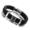 Leather Braided Metal Bracelet Men's and Women's Bracelets Accessories Party Jewelry