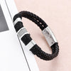 Leather Braided Metal Bracelet Men's and Women's Bracelets Accessories Party Jewelry