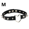 Leather Choker Collar For Women Goth Punk Choker Chain Silver Color Collar Sexy Chocker Rivet Chain Necklace Festival Jewelry