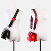 Leather Wide Bag Strap Adjustable Rivet Studded Shoulder Strap Heart Shaped Bag Accessories Shoulder Crossbody Bag Parts Strap