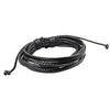 Leather Wrap Braided Wristband Cuff Punk Men Women  Surfer  Bracelet Bangle Couples Bohemia Jewelry