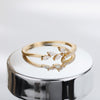 Leaves Rings for Women Stainless Steel Cubic Zirconia Ring 2023 Trendy Korean Female Aesthetic Wedding Band Jewelry Gift