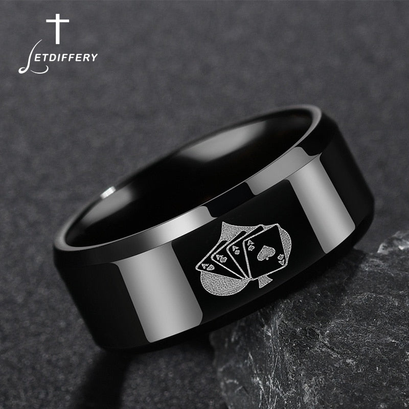 Anime Attack on Titan Rings 5 Styles Punk Men Midi Finger Ring Can Drop Shipping