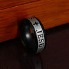 Catholic Blessing Jesus Cross Ring Stainless Steel Religious Christian Ring For Lover's Gift