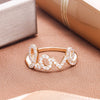 Letter Love CZ Zircon Ring For Women Alphabet Creative Finger Ring Gold Trendy Anniversary Wedding Party Jewelry