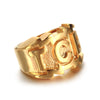 Letter TCB Metal Big Ring Men's Ring Style Retro Accessories Party Jewelry Size 7-13