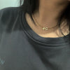 Letters Custom Name DIY 26 Initial Letter Necklace for Womem Men Trendy Gold Color CZ Alphabet Charm Stainless Steel Chain