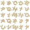 Letters Custom Name DIY 26 Initial Letter Necklace for Womem Men Trendy Gold Color CZ Alphabet Charm Stainless Steel Chain